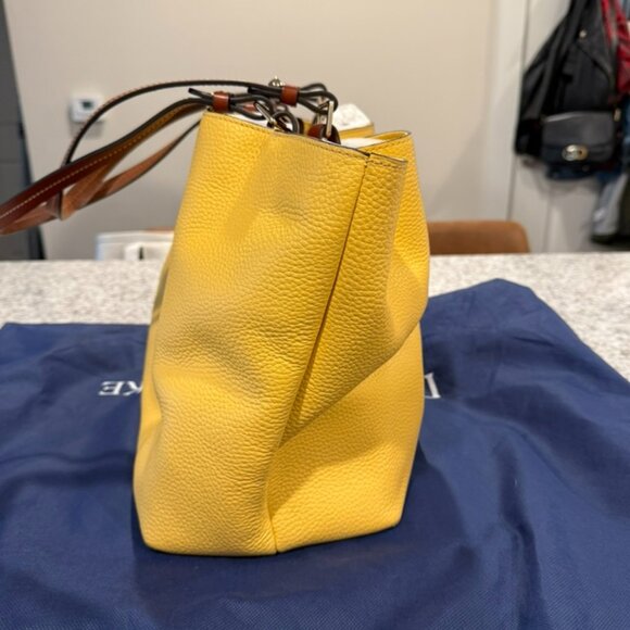 Dooney & Bourke Yellow Leather Handbag - Picture 2 of 9
